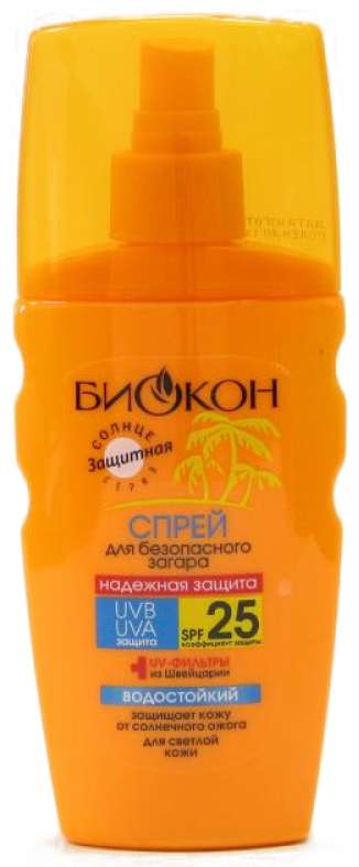 

БИОКОН СОЛНЦЕ спрей для безопасного загара SPF15 160мл