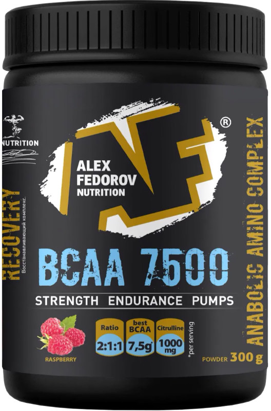 

АЛЕКС ФЕДОРОВ НУТРИШН БЦАА 7500 порошок со вкусом малины 300г