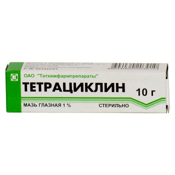 

ТЕТРАЦИКЛИН 1% 10г мазь глазная Татхимфарм