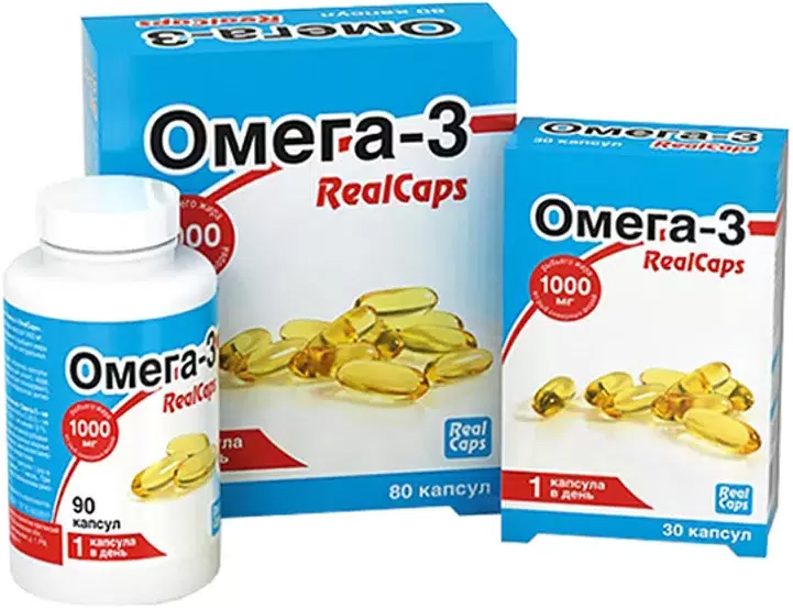 Омега-3 реалкапс капсулы 1000мг (1,4г) n90+n80+n30