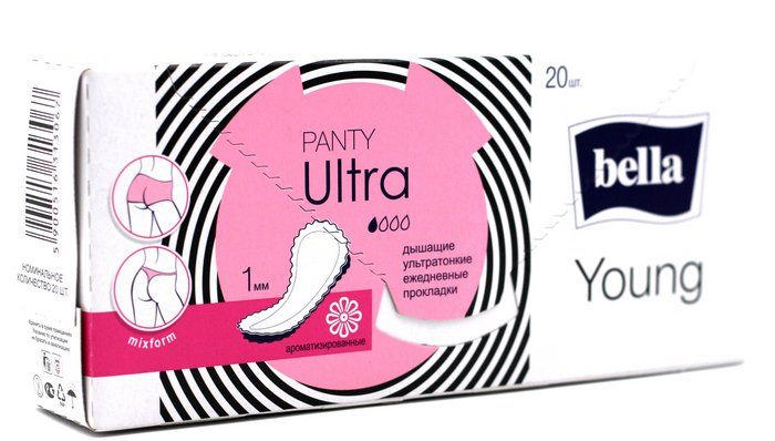 

БЕЛЛА ПАНТИ УЛЬТРА ЯНГ прокладки ежедневные Релакс 20 шт.