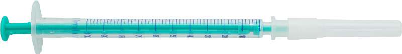 ХЕЛМЖЕКТ шприц двухкомпонентный инсулиновый 1мл 27Gх1 1/2 (0,4мм х 12мм)