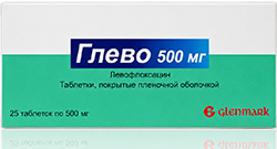 Глево 500мг 25 шт. таблетки покрытые пленочной оболочкой Гленмарк