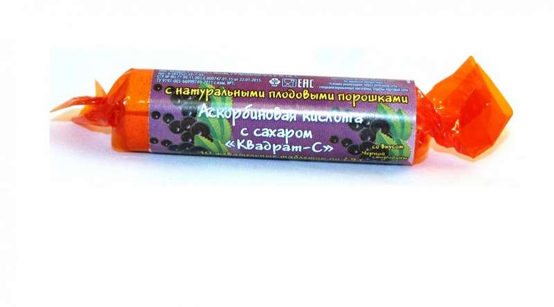 

АСКОРБИНОВАЯ КИСЛОТА С САХАРОМ таблетки 2.9 г 10 шт.