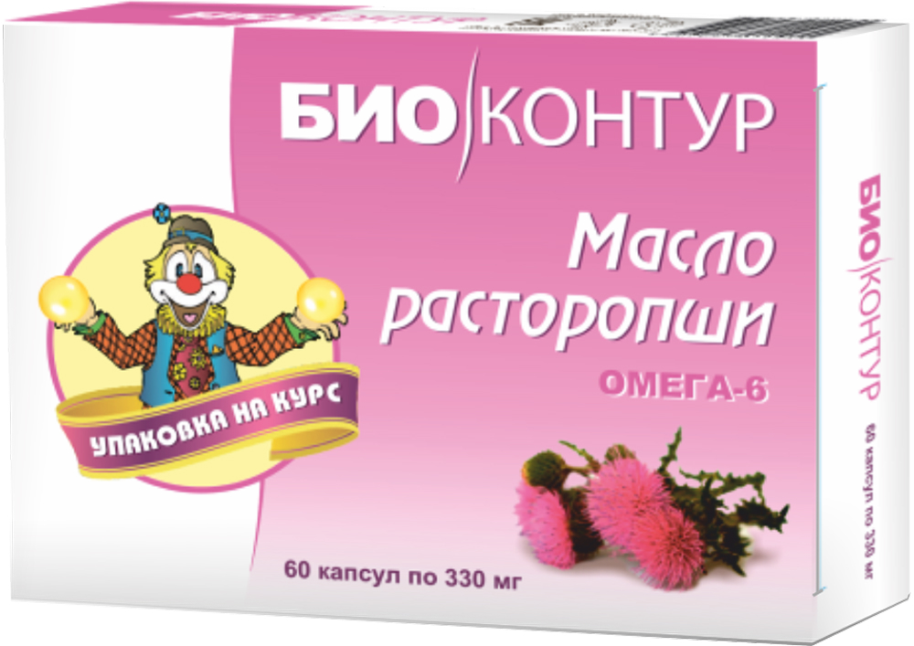 Масло Расторопши Биоконтур капсулы 330мг 60 шт. Полярис