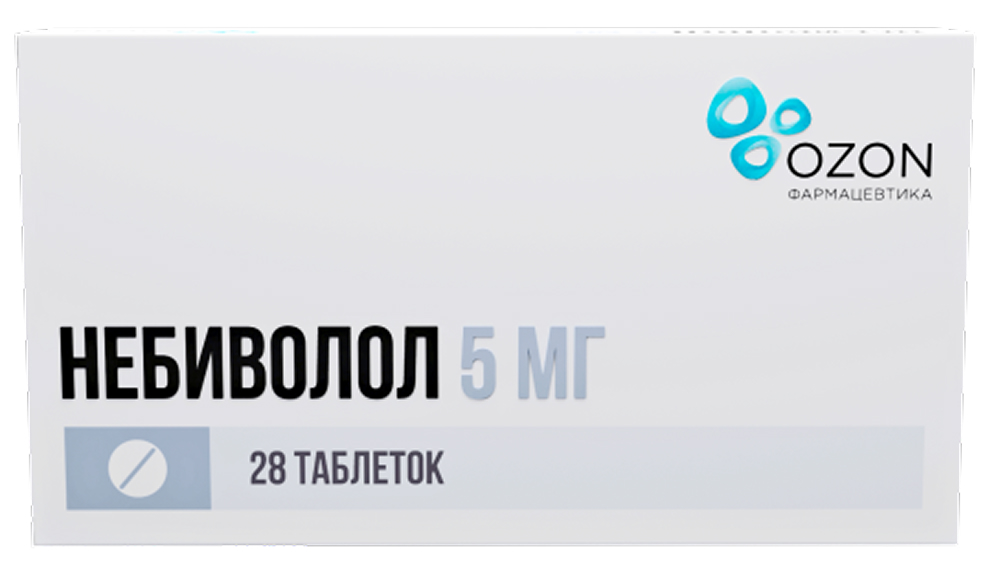 Небиволол 5мг 28 шт. таблетки