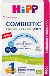 Хипп 1 комбиотик эксперт смесь молочная от 0 до 6 месяцев 900г