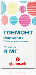 Глемонт 4мг 28 шт. таблетки жевательные .