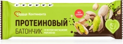 Сердце континента батончик протеиновый фисташковое мороженое в шоколадной глазури 40г