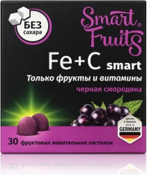 Смарт Фрутс Железо+Витамин С Смарт пастилки жевательные 30 шт.