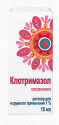 Клотримазол 1% 15мл раствор для наружного применения