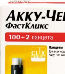 Акку-Чек ФастКликс ланцеты, 102 шт.