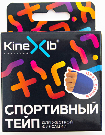 Кинексиб про кинезио-тейп бинт 3,8смх9,1м синий