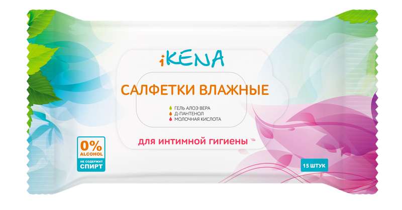 

ИКЕНА салфетки влажные для интимной гигиены с молочной кислотой 15 шт.
