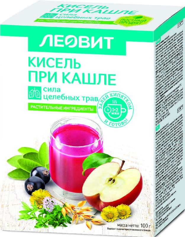

ЛЕОВИТ БИОИННОВАЦИИ кисель диетический при Кашле 20г 5 шт.