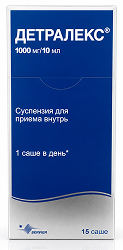 Детралекс 1000мг/10мл 10мл 15 шт. суспензия для приема внутрь