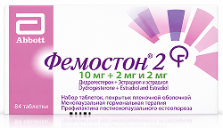 Фемостон 2 10мг+2мг и 2мг 84 шт. набор таблеток покрытых пленочной оболочкой