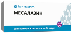Месалазин 1000мг 14 шт. суппозитории ректальные