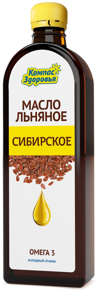 Компас здоровья масло льняное холодный отжим 500мл