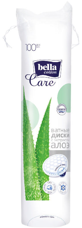 

БЕЛЛА КОТТОН КЕА ватные диски Алоэ 100 шт.