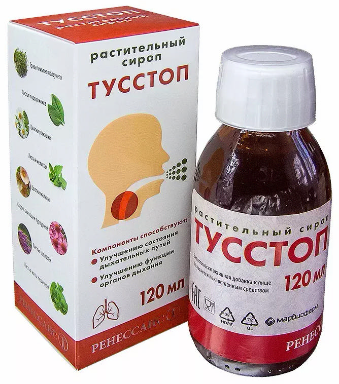 

РЕНЕССАНС ТУССТОП сироп для приема внутрь 120мл