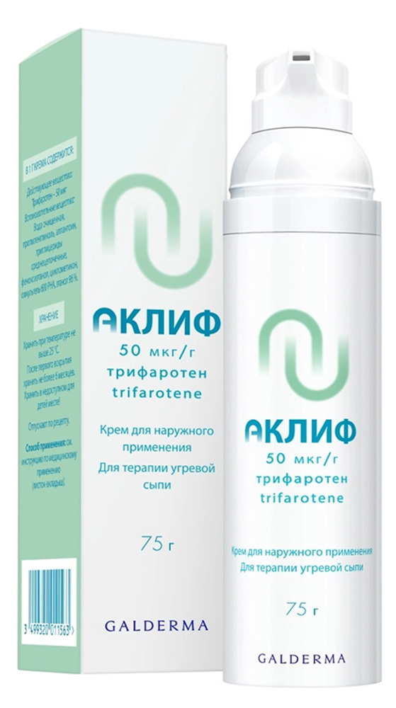Аклиф 50мкг/г 75г крем для наружного применения
