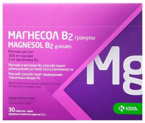 

Магнесол В2 гранулы пакетики-саше 30 шт.;