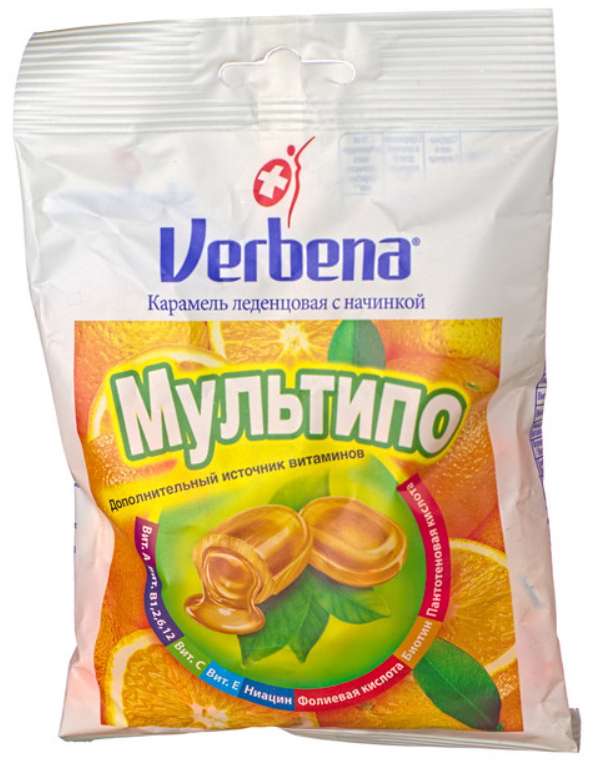 

ВЕРБЕНА леденцовая карамель с начинкой Мультипо 60г