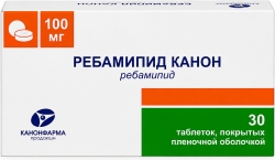Ребамипид Канон 100мг 30 шт. таблетки покрытые пленочной оболочкой