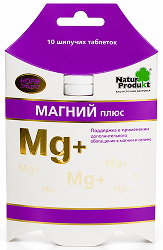 Магний Плюс 10 шт. таблетки шипучие Натур Продукт Фарма Сп. з о.о.