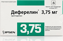 Диферелин 3,75мг 1 шт. лиофилизат для приготовления суспензии для внутримышечного введения пролонгированного действия
