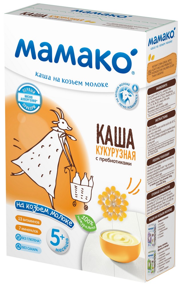 

ДП МАМАКО каша кукурузная с пребиот.5+