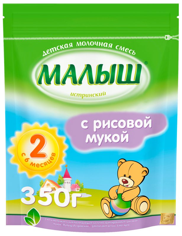 Нутриция Малыш Истринский смесь молочная с рисовой мукой 6+ 350г, фото №1