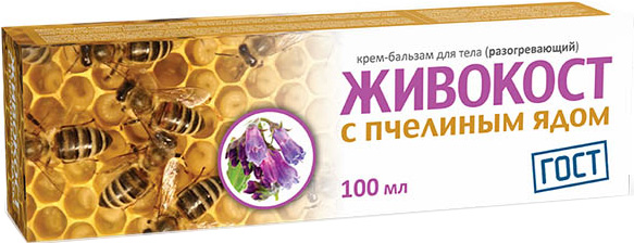 Живокост Пчелиный Яд крем-бальзам для суставов 100мл