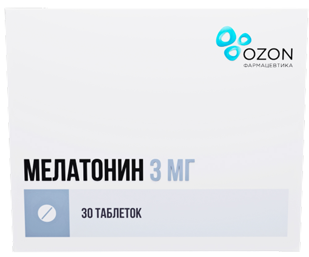 Мелатонин 3мг 30 шт. таблетки покрытые пленочной оболочкой
