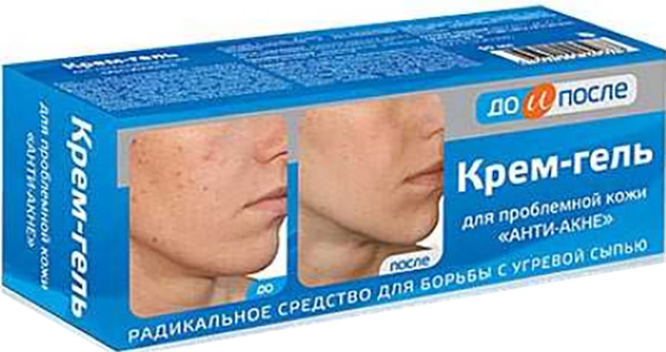 До И После крем-гель Анти-Акне 50мл Твинс Тэк