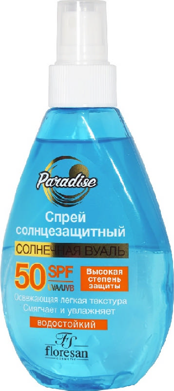 

ФЛОРЕСАН ПАЛЬМОВЫЙ РАЙ спрей солнцезащитный SPF50 (Ф259) 160мл