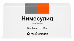 Нимесулид 100мг 20 шт. таблетки