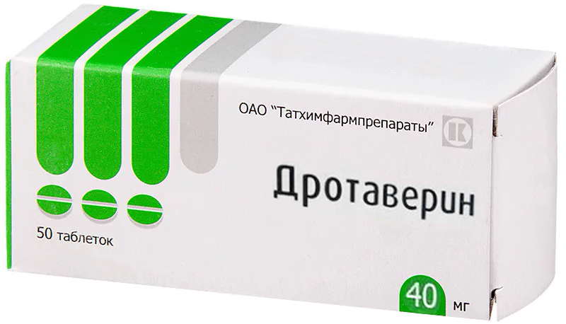 

ДРОТАВЕРИН 40мг 20 шт. таблетки Татхимфармпрепараты ОАО