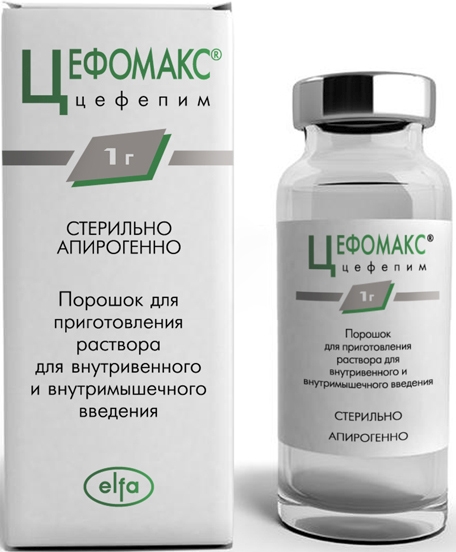 Цефомакс 1г 1 шт. порошок для приготовления раствора для внутривенного и внутримышечного введения
