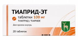Тиаприд-эт 100мг 20 шт. таблетки
