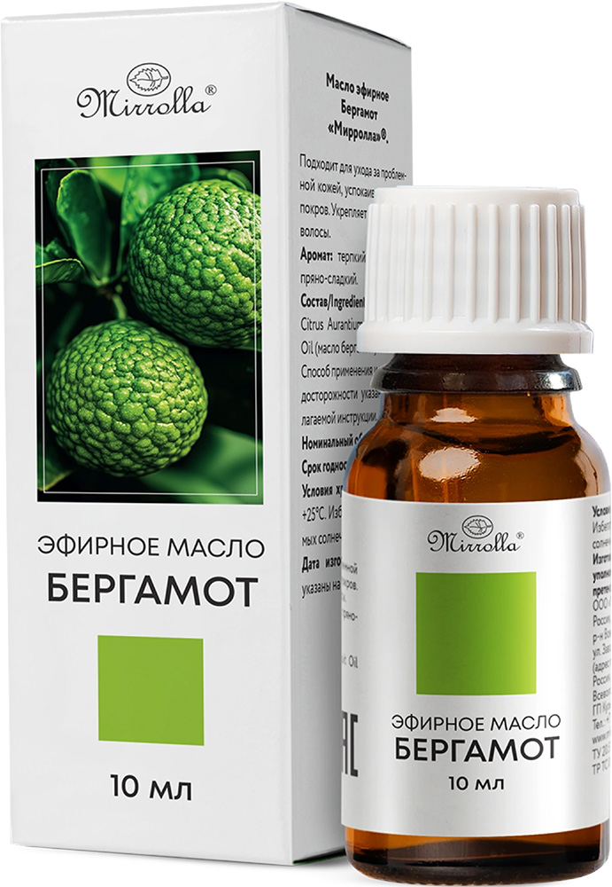 Мирролла масло эфирное бергамот 10мл