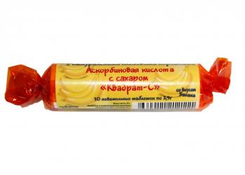 

АСКОРБИНОВАЯ КИСЛОТА С САХАРОМ таблетки 2.9 г 10 шт.