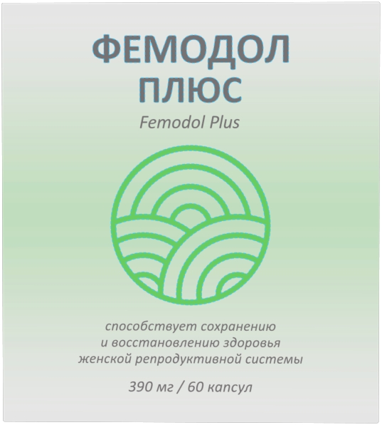 Фемодол плюс капсулы массой 390мг 60 шт.
