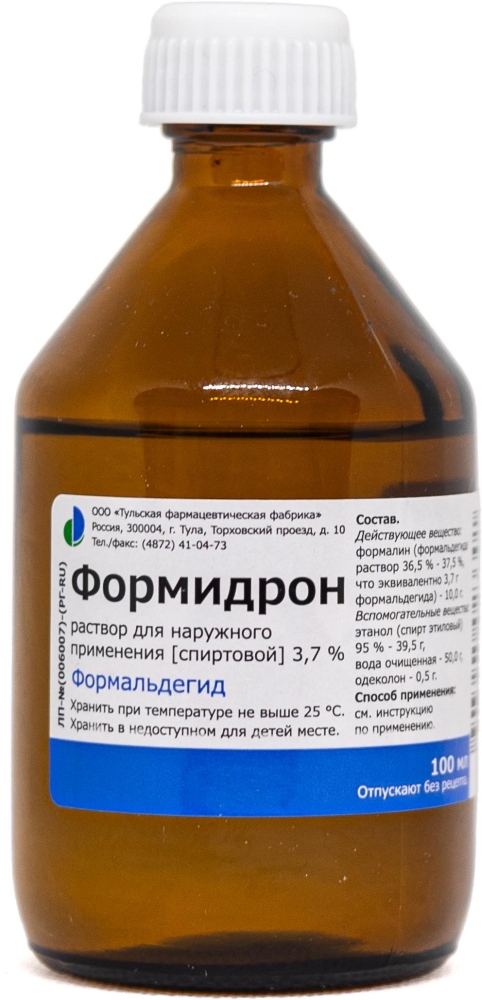 Формидрон 3,7% 100мл раствор для наружного применения спиртовой