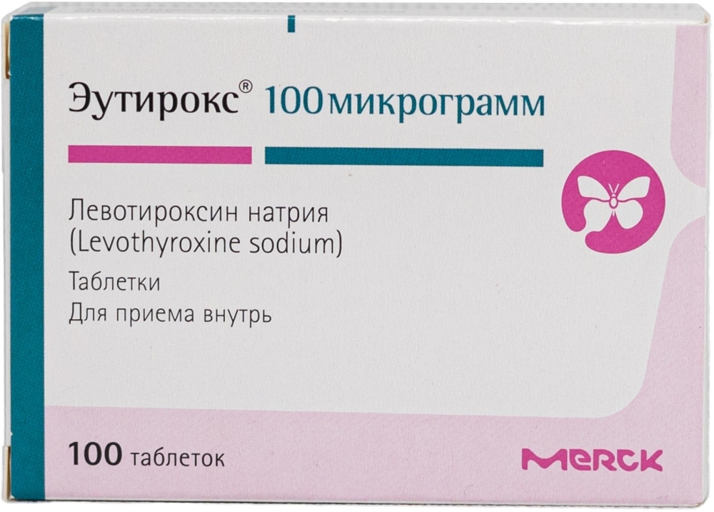 Эутирокс 100мкг 100 шт. таблетки