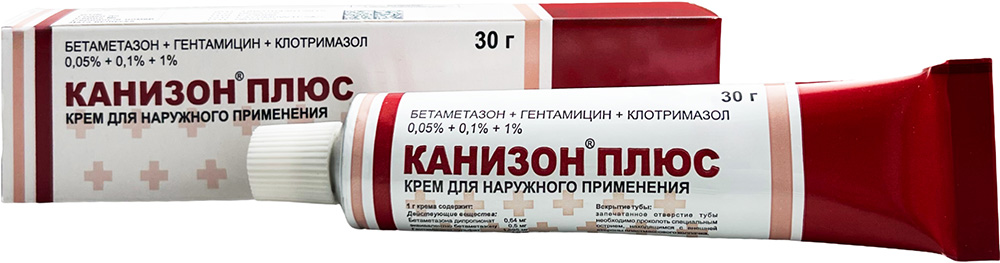 Канизон плюс 0,05%+0,1%+1% 30г крем для наружного применения