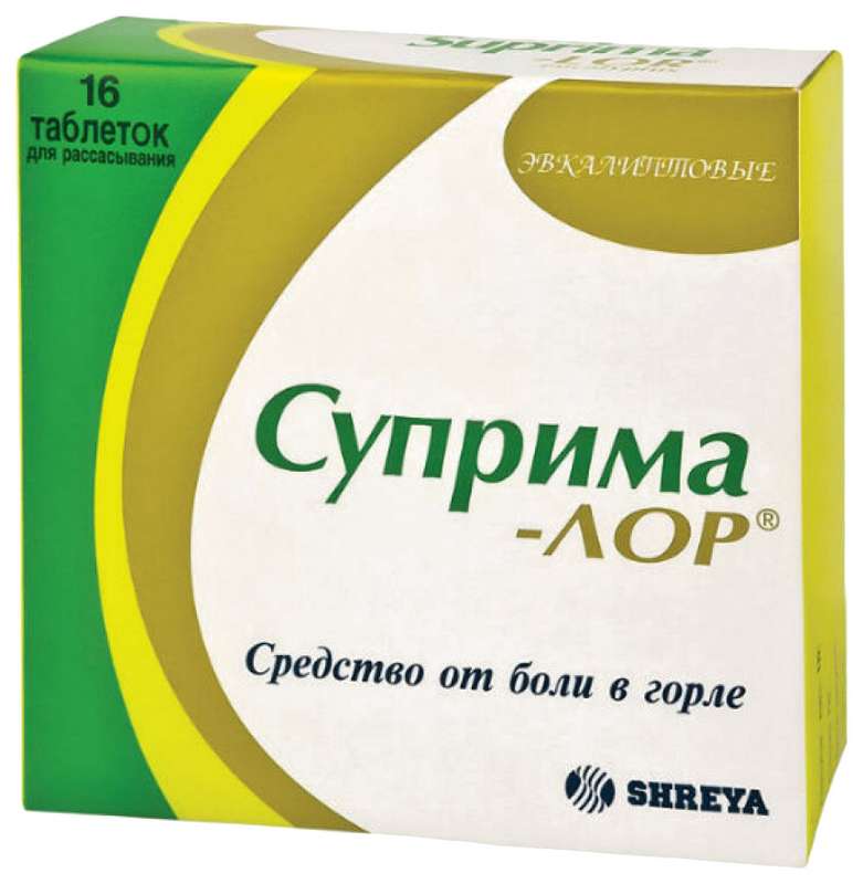 

СУПРИМА-ЛОР таблетки 16 шт.