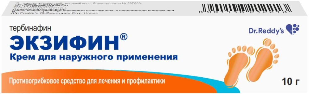 Экзифин 1% 10г крем dr. reddy.s laboratories ltd.