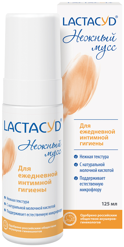 Лактацид Нежный Мусс для интимной гигиены 125мл